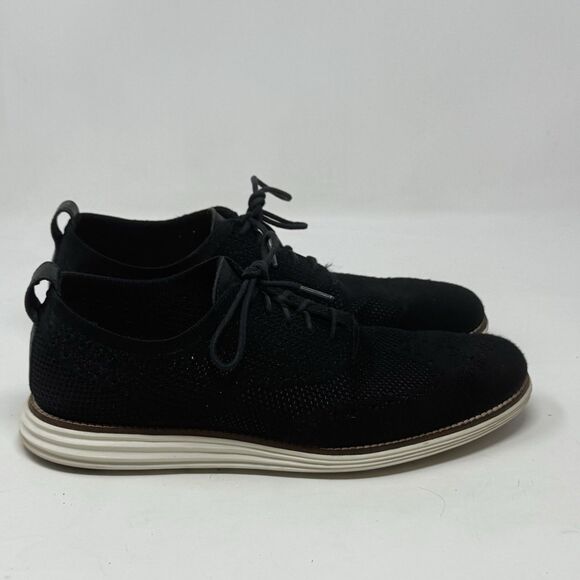 Cole Haan Zerogrand Stitchlite Wingtip Oxford Mens 10.5 Black Knit Lace Up Shoes main image 11